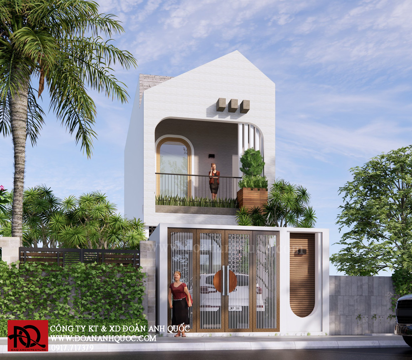 Thiết kế nhà phố hiện đại tại Phan Thiết_MS17